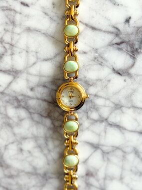 Vintage Jade Gemstone Watch